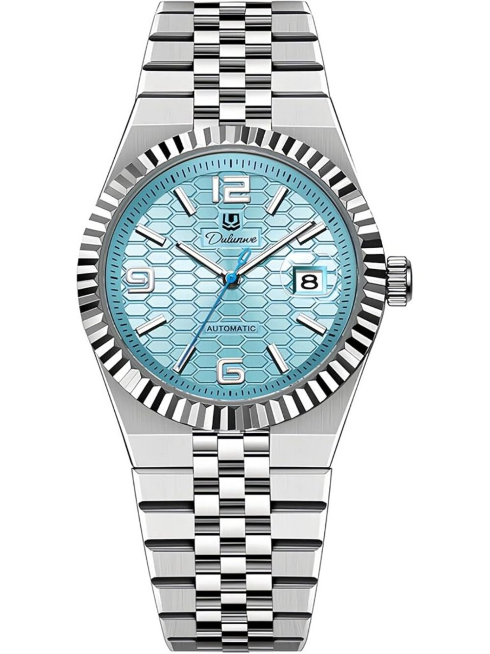 Men's Automatic Mechanical Watch - Stainless Steel, Luminous Dial, Date, 30M